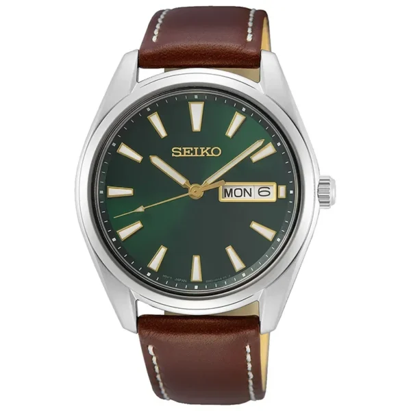 Seiko Herr 40 mm 100M Safir. Dag & Datum