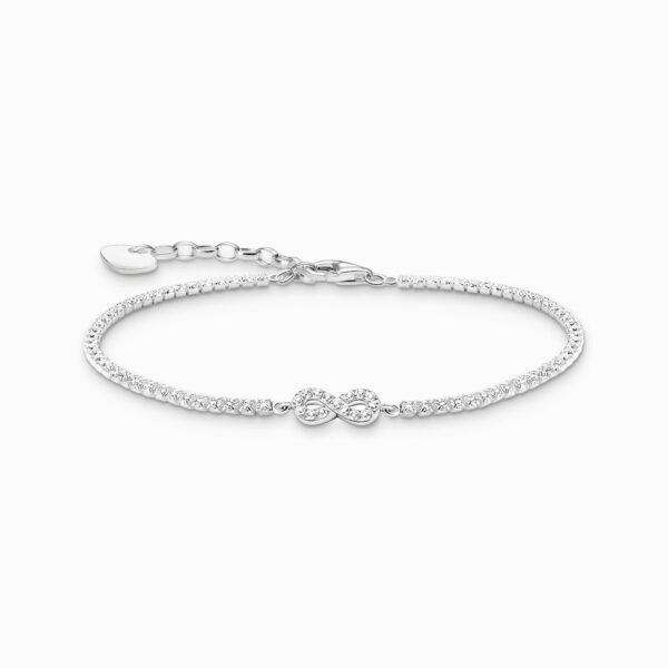 Thomas Sabo Infinity tennisarmband med vita silverstenar. Nyhet!