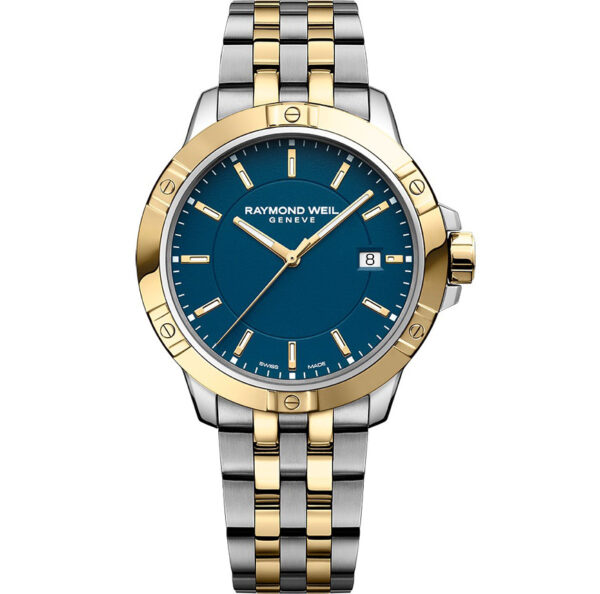 Raymond Weil Tango Classic 41 mm Ny blå tavla. Bicolor