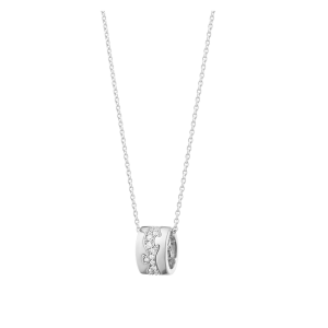 Georg Jensen Fusion Hängsmycke. 18 K vitguld diamanter Pavé