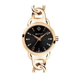 Gant Truro - Guldpvd Svart Tavla - 28 mm. 1 exemplar