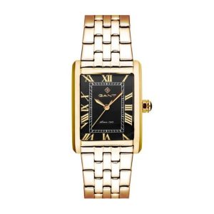 Gant Rhode Island Heritage. Guldpvd. Svart tavla 24 mm