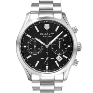 Gant Prestige GP206 - 43 mm Stål Svart tavla.