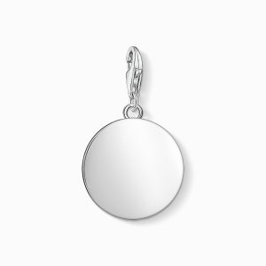 Thomas Sabo Charms berlock: Bricka i silver . Liten . Sista exen