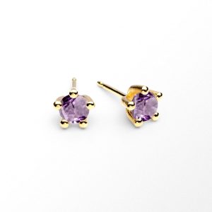 Sandberg Cocktail, örhänge Ljus Ametist 18 k. 5 mm