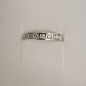 Ring Strömdahls 18 k Vitguld. Stl 17,5 mm