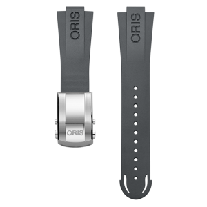 Oris Aquis Originalband i gummi med lås. Grå 24 mm. OBS, skicka Ref nr på klockan. Ej 400 modellen
