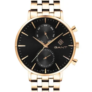 Gant Park Hill Day-Date Guldpvd Svart tavla - 43 mm