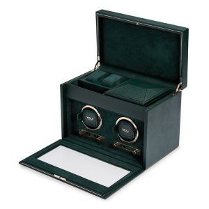 Wolf British Racing Green 2 piece watch winder. Beställningsvara