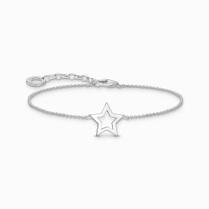 Thomas Sabo Armband Stjärn-hänge, silver. Sista ex