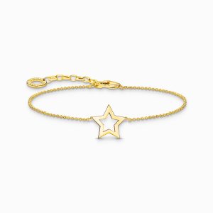 Thomas Sabo Armband Stjärna, guldpläterat Sista ex