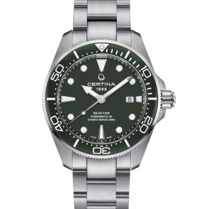 Certina DS Action Powermatic 80 Grön tavla. 43 mm