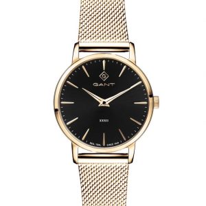 Gant Park Avenue Guldpvd Svart tavla - 32 mm