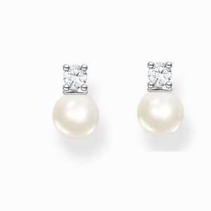 Thomas Sabo örhänge pärlor med sten, Par