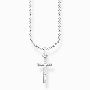 Thomas Sabo Charm halsband Kors pavé