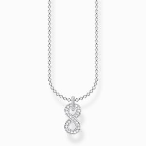 Thomas Sabo Charm halsband Infinity  pavè