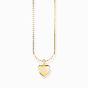 Thomas Sabo Halsband -  Hjärtformat, guldpläterat.