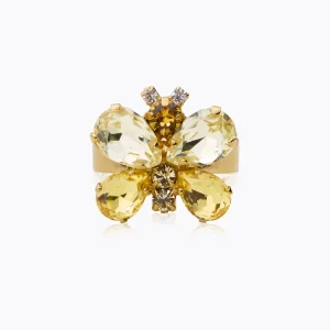 Caroline Svedbom Butterfly Ring / Yellow Combo.