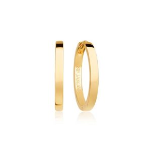 Sif Jakobs Örhänge Ellera Pianura Grande - 18 k guldpläterad 20 mm