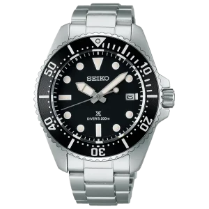 Seiko Prospex Solar Diver’s in Pure Black - 41 mm. Safirglas.  Nu bättre pris!