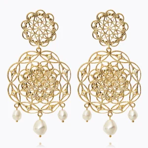 Caroline Svedbom - Gardenia Pearl Earrings / Pearl