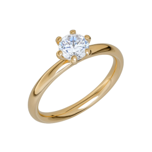 Schalins Glow - Smal enstensring 18k. 0,70 ct Diamant  - 6 klo.  Nu bättre pris!