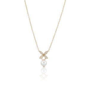 Carolina Gynning –  Ellipse mini pearl halsband. 1 ex