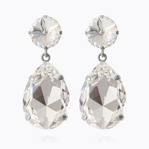Caroline Svedbom Perfect Drop Earrings / Crystal