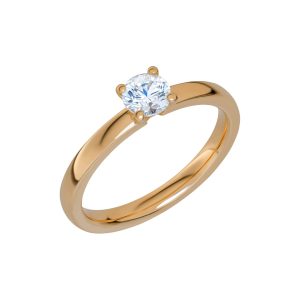 Schalins Glimmer - Smal enstensring 18k. 0,25 ct Diamant  - Nu bättre pris!