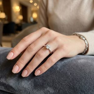 Rivoir - Diamant ring 18 k med 0,54 ct. Med diamanter i fattning