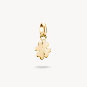 Thomas Sabo Charm-hängsmycke Fyrklöver . Connect guldpläterad.