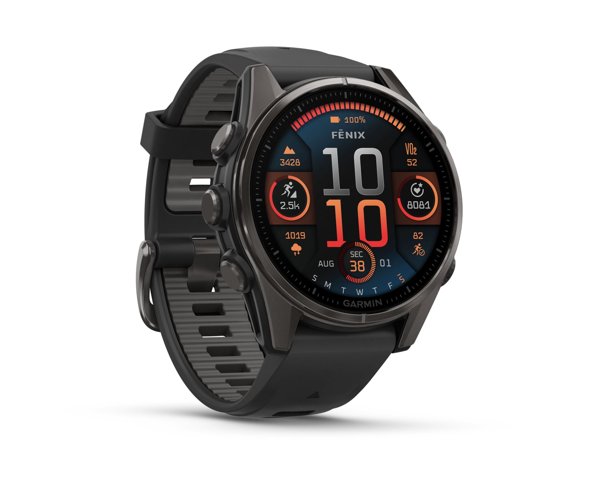 Garmin fēnix® 8–43 mm, AMOLED, Svart