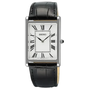 Seiko Herr Rektangulär. Nu med safirglas. Nytt lägre pris!. Just nu restnoterad