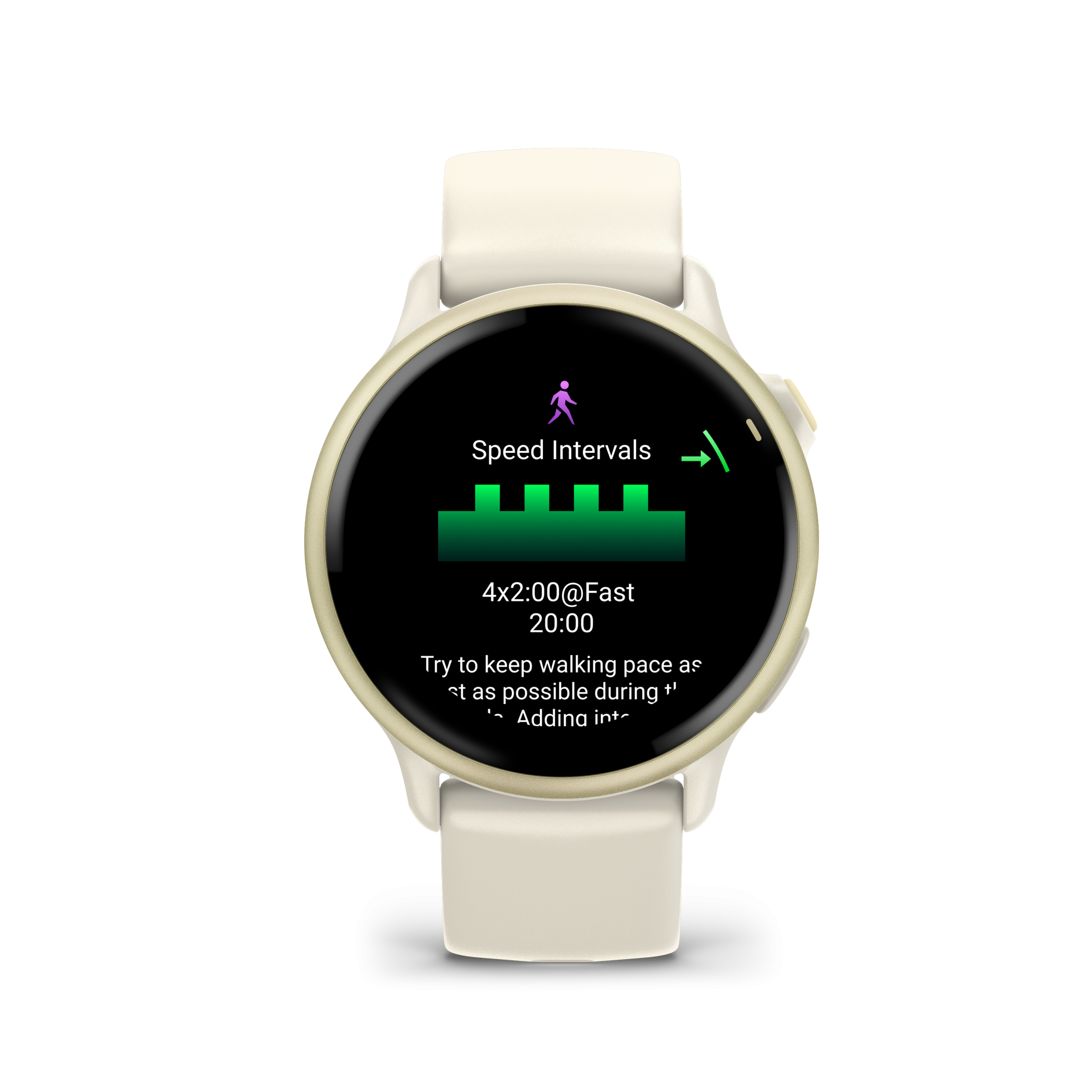 Garmin Vívoactive® 6 Månguld med benfärgat armband. - Bild 7