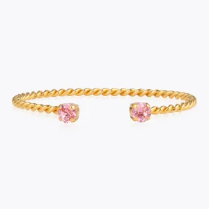 Caroline Svedbom Mini Twisted Bracelet / Light Rose