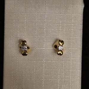 Örhänge 18k guld Rensch Nilsen 0,14 ct diamanter 1 ex