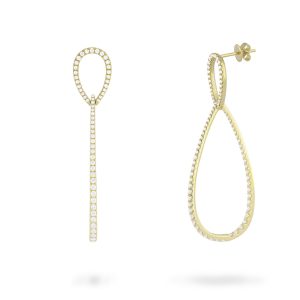 Piero Milano - Aria örhängen 18 k guld med diamanter