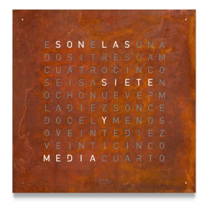 QLOCKTWO Creator´s Edition Rust. Tillbehör - Byt din Framsida