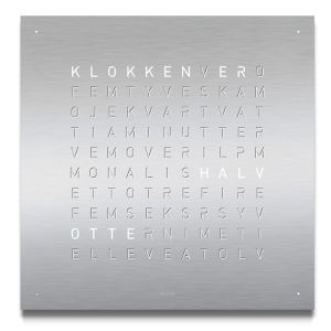 QLOCKTWO Stainless Steel. Tillbehör - Byt din Framsida
