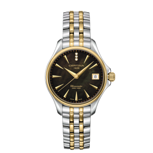 Certina DS Action Lady Diamonds, Pärlemotavla. 34 mm. Quartz.