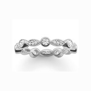 Thomas Sabo Ring Fantasi vita stenar Stl. 54