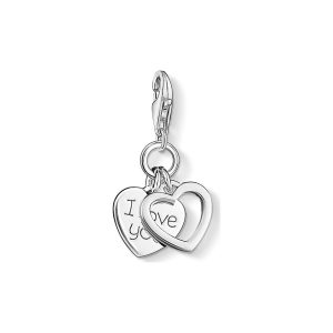 Thomas Sabo Charm - Dubbel hjärta i silver. 2 ex