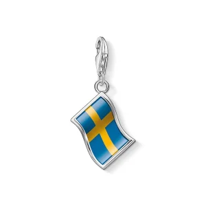 Thomas Sabo Charms berlock: Svensk flagga, silver. Sista exen