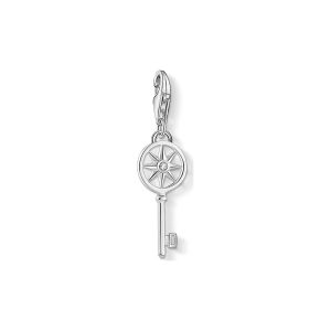 Thomas Sabo Charm- Nyckel vit sten silver. Sista ex