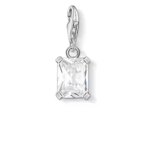 Thomas Sabo Charms berlock. Hängsmycke Vit Sten . Sita exen