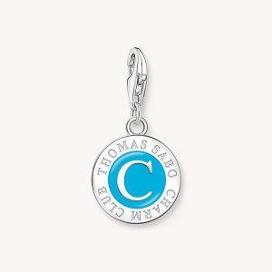 Thomas Sabo Charm - Turkos Coin silver