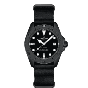 Certina DS Action Powermatic 80 Black. 38 mm. Nyhet!