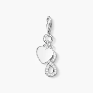 Thomas Sabo Charms - Hängsmycke Infinity med hjärta, silver