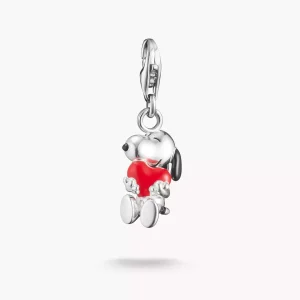 Thomas Sabo Charm - Charm-hängsmycke Snoopy med Hjärta PEANUTS Original Silver