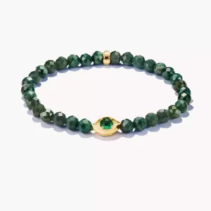 Thomas Sabo Elyndra - Armband Beads Mossagatpärlor, silver